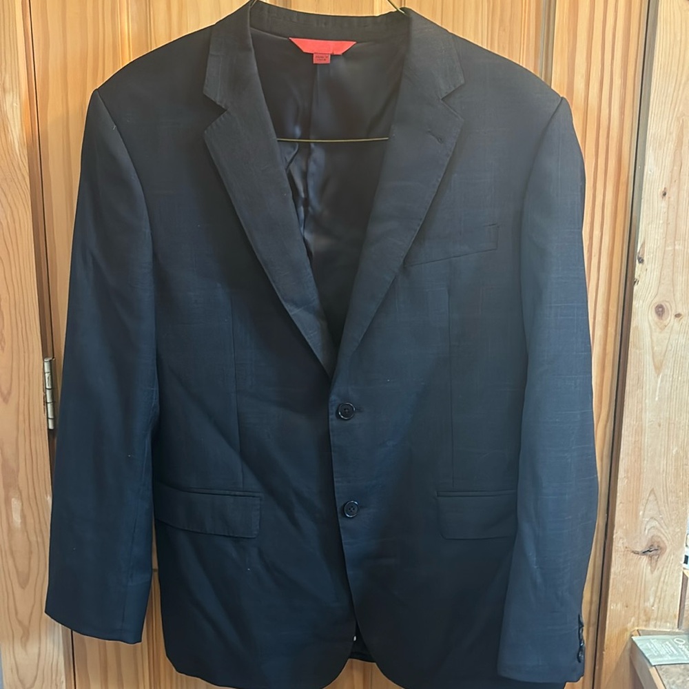 MaxDavoli by MaxMan Black Plaid Suit